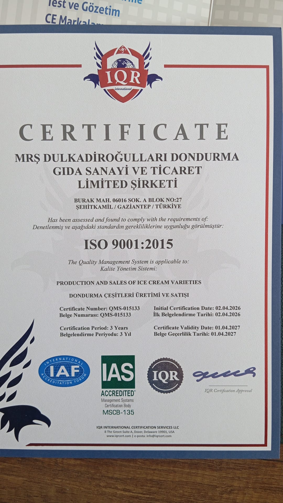ISO 9001 2015
